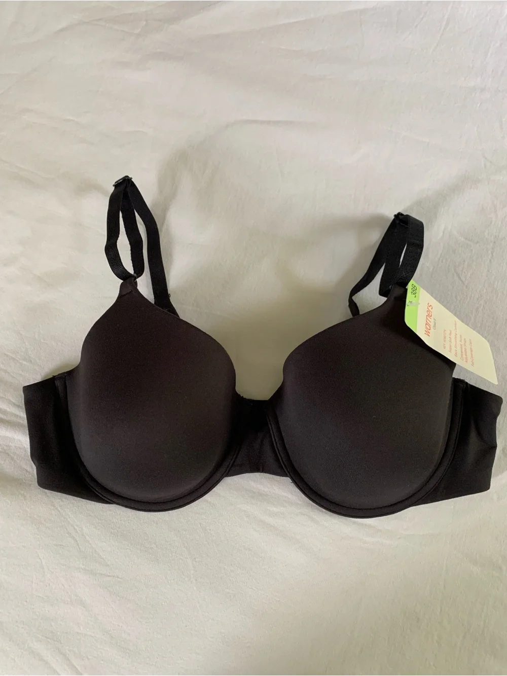 Warners Cloud 9 Black Bra 38B. NWT